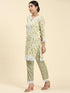 Sahiba bali in Samma Chikankari Co-ord set in Cotton for Women- Cream